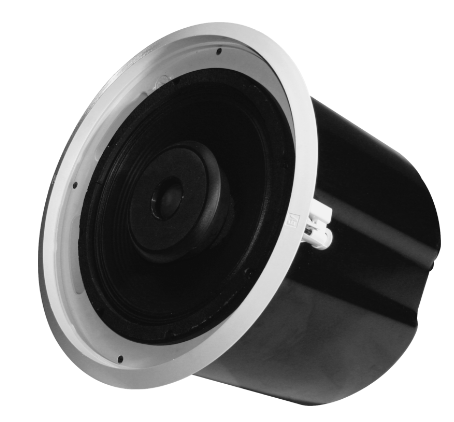 EVID C12.2 12" CEILING SPEAKER SYSTEM - COMPLETE WITH ENCLOSURE, TILE RAILS & MOUNTING RING - 70V/100V OR 8OHM